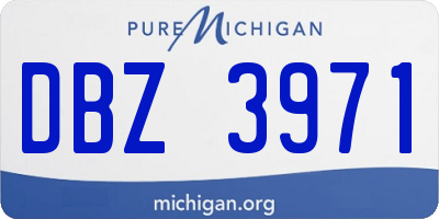 MI license plate DBZ3971