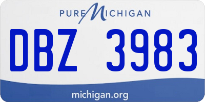 MI license plate DBZ3983