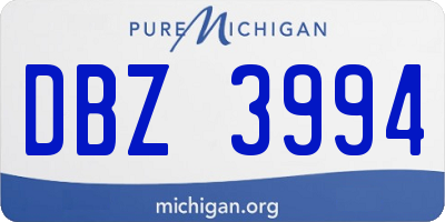 MI license plate DBZ3994