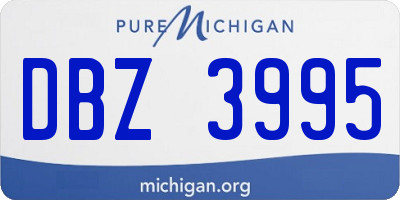 MI license plate DBZ3995