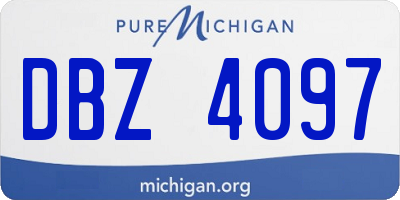 MI license plate DBZ4097