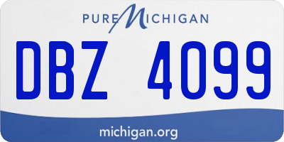 MI license plate DBZ4099