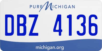 MI license plate DBZ4136