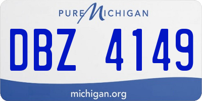 MI license plate DBZ4149