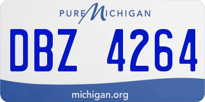 MI license plate DBZ4264