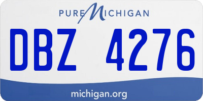 MI license plate DBZ4276