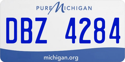 MI license plate DBZ4284