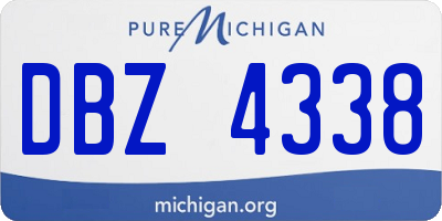 MI license plate DBZ4338