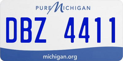 MI license plate DBZ4411