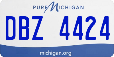 MI license plate DBZ4424