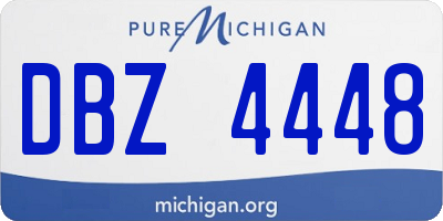 MI license plate DBZ4448