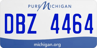 MI license plate DBZ4464