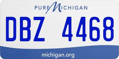 MI license plate DBZ4468