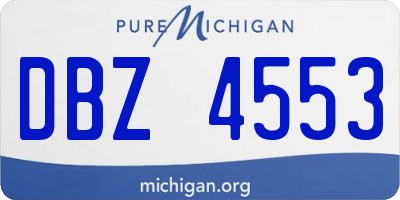 MI license plate DBZ4553