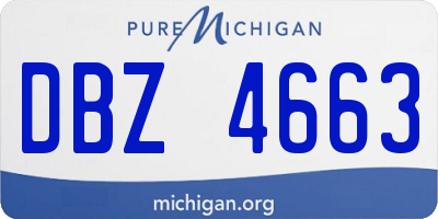 MI license plate DBZ4663