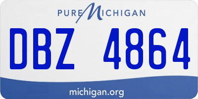 MI license plate DBZ4864