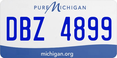 MI license plate DBZ4899