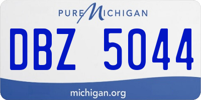 MI license plate DBZ5044