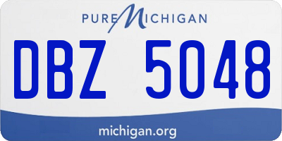 MI license plate DBZ5048