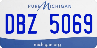 MI license plate DBZ5069
