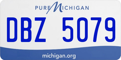 MI license plate DBZ5079