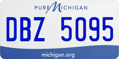 MI license plate DBZ5095
