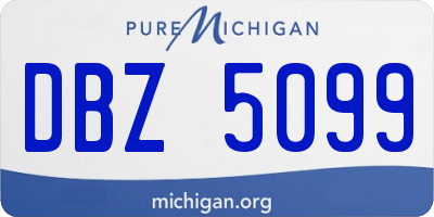 MI license plate DBZ5099