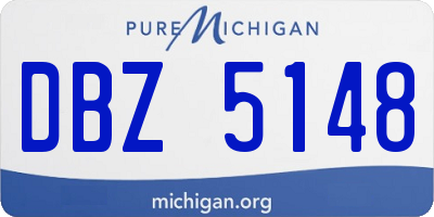 MI license plate DBZ5148