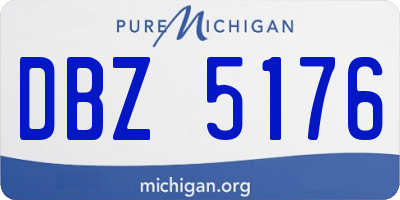 MI license plate DBZ5176