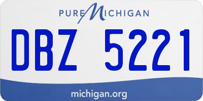 MI license plate DBZ5221