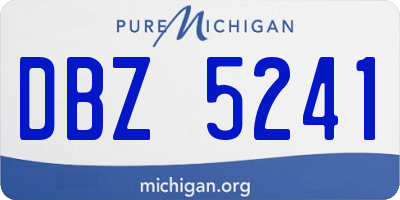 MI license plate DBZ5241