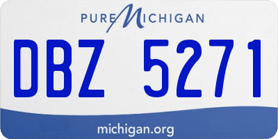 MI license plate DBZ5271