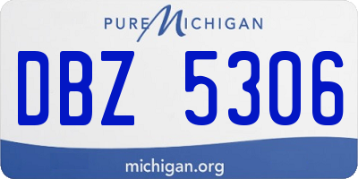 MI license plate DBZ5306