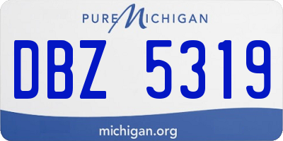 MI license plate DBZ5319