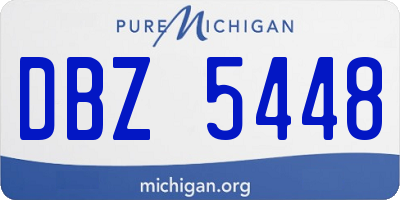 MI license plate DBZ5448