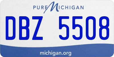 MI license plate DBZ5508