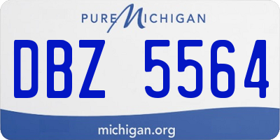 MI license plate DBZ5564