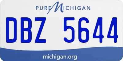 MI license plate DBZ5644