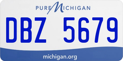 MI license plate DBZ5679