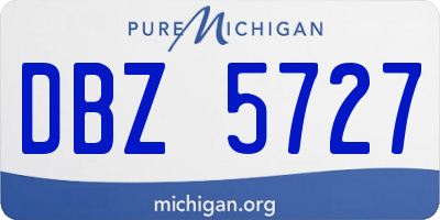 MI license plate DBZ5727