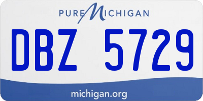 MI license plate DBZ5729