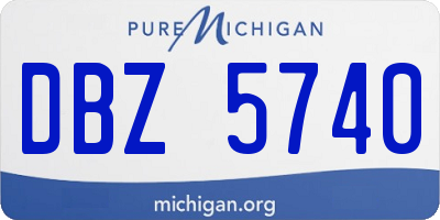 MI license plate DBZ5740