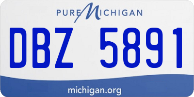 MI license plate DBZ5891