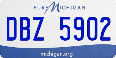 MI license plate DBZ5902