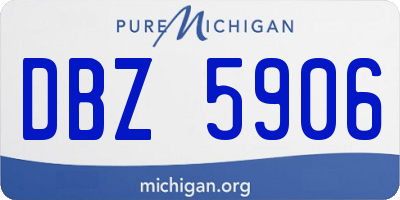 MI license plate DBZ5906