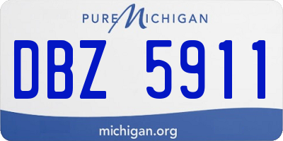 MI license plate DBZ5911