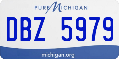 MI license plate DBZ5979