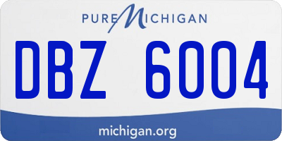 MI license plate DBZ6004