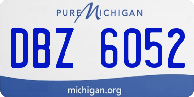 MI license plate DBZ6052