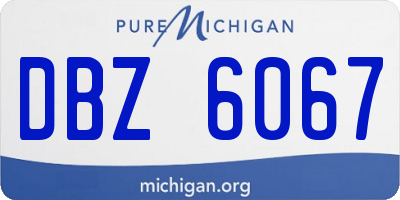 MI license plate DBZ6067